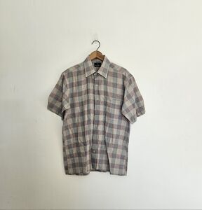 Countess Mara Men's Plaid Short Sleeve Shirt